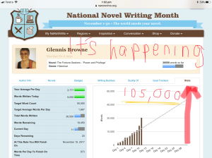 Target- one hundred and thirty thousand words